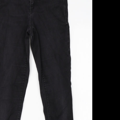 Dorothy Perkins Womens Black  Cotton Skinny Jeans Size 6 L28 in Regular