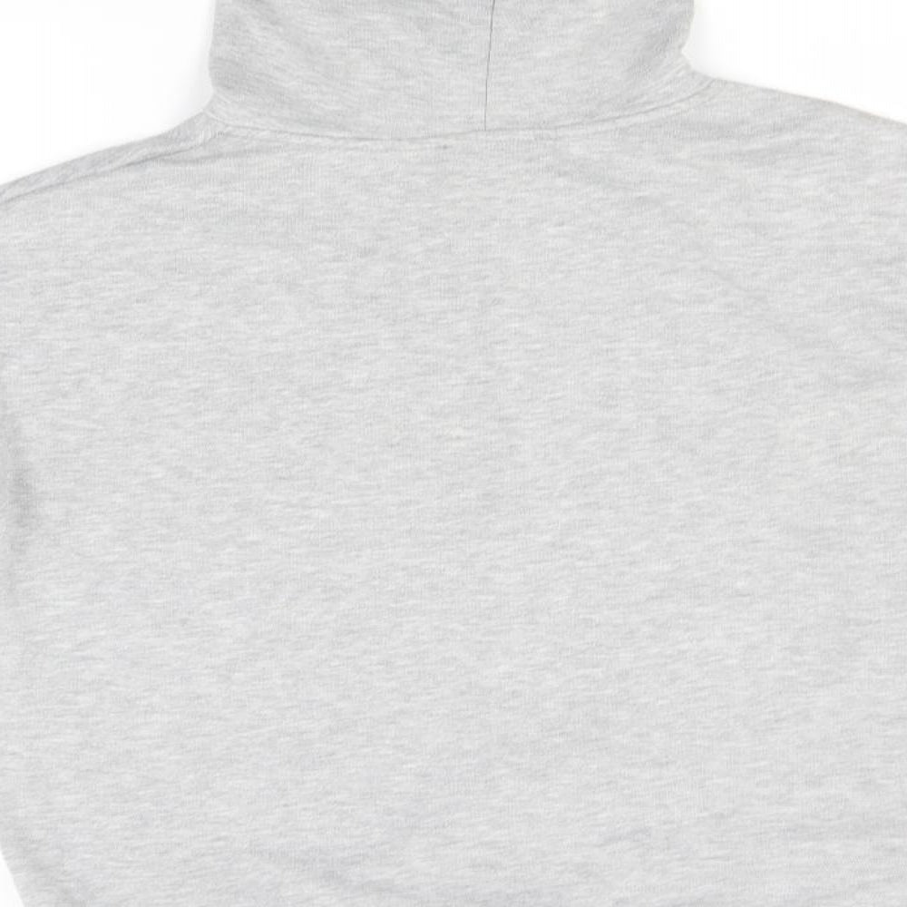 New Look Boys Grey  Polyester Pullover Hoodie Size 14-15 Years   - Manhattan