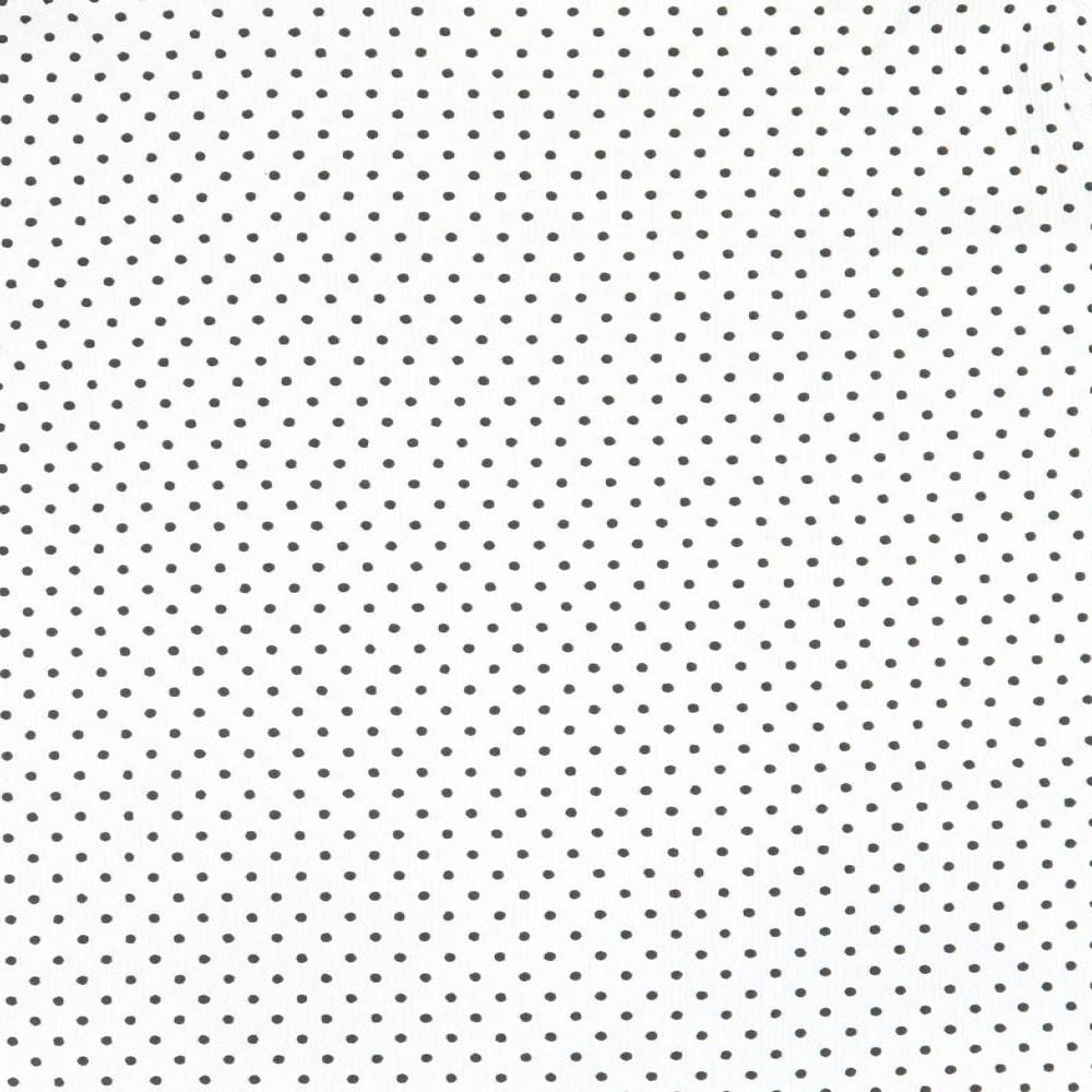 F&F Womens White Polka Dot Polyester Basic T-Shirt Size 14 Round Neck