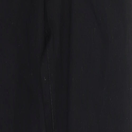 Denim & Co. Womens Black  Cotton Straight Jeans Size 10 L26 in Regular