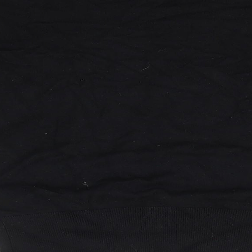 New Look Womens Black Round Neck  Viscose Pullover Jumper Size 10