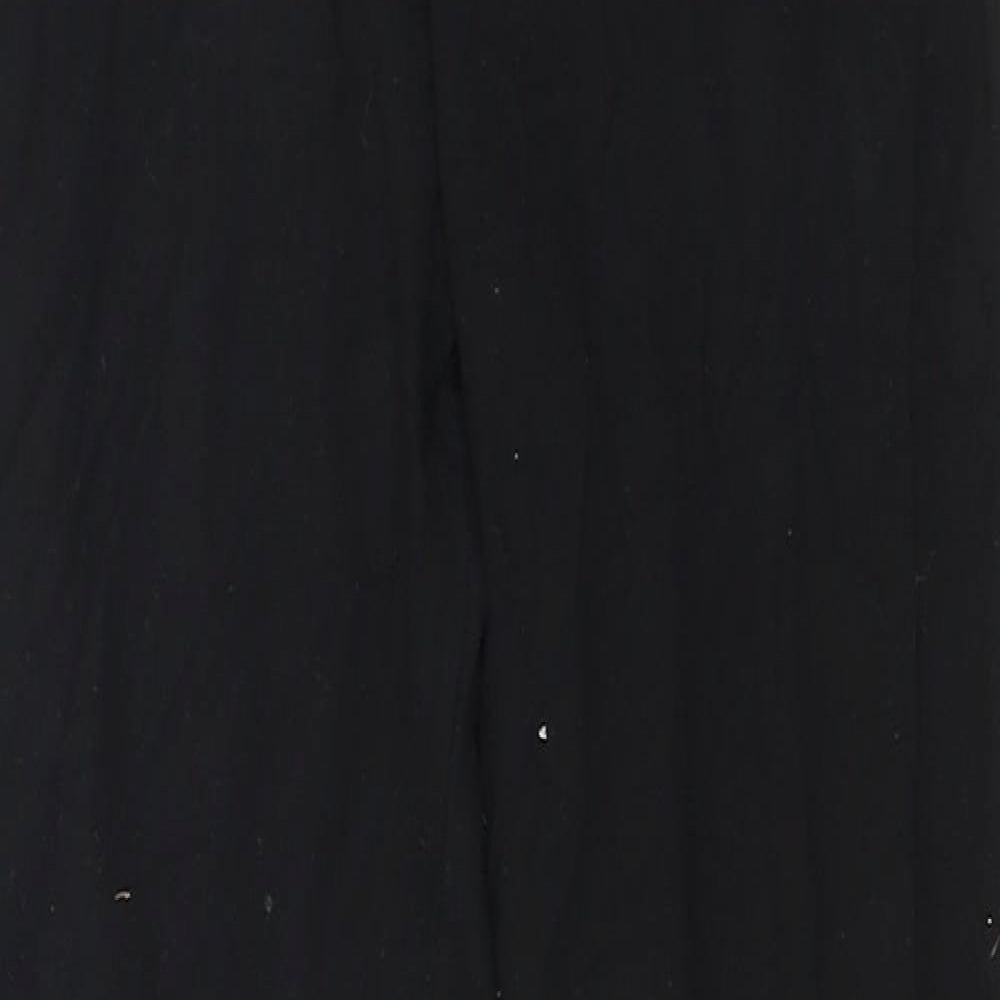 New Look Womens Black  Cotton Jogger Leggings Size 8 L26 in