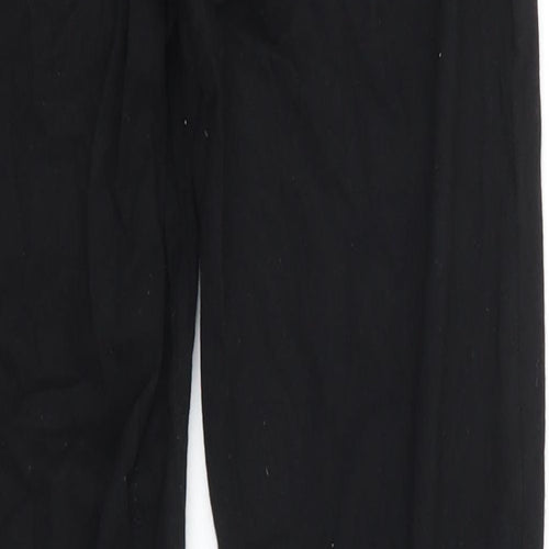 New Look Womens Black  Cotton Jogger Leggings Size 8 L26 in
