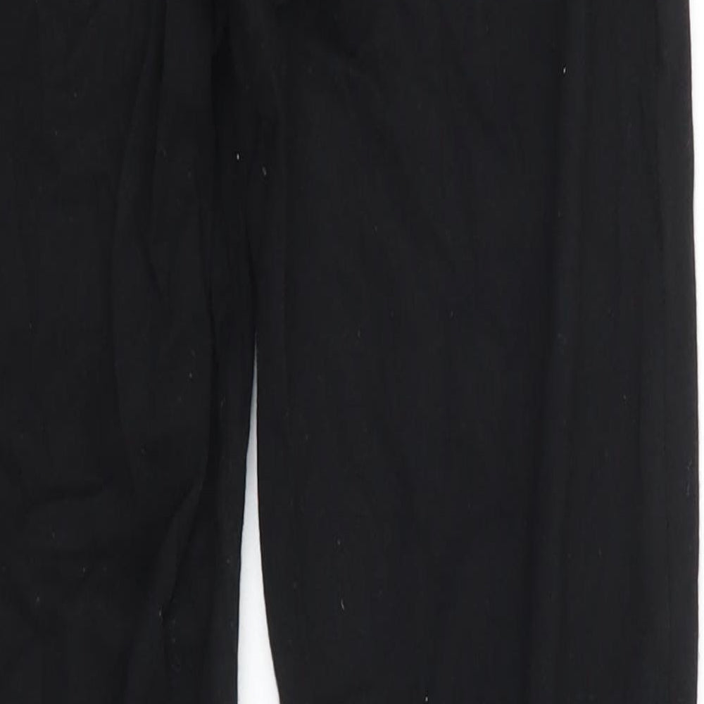 New Look Womens Black  Cotton Jogger Leggings Size 8 L26 in