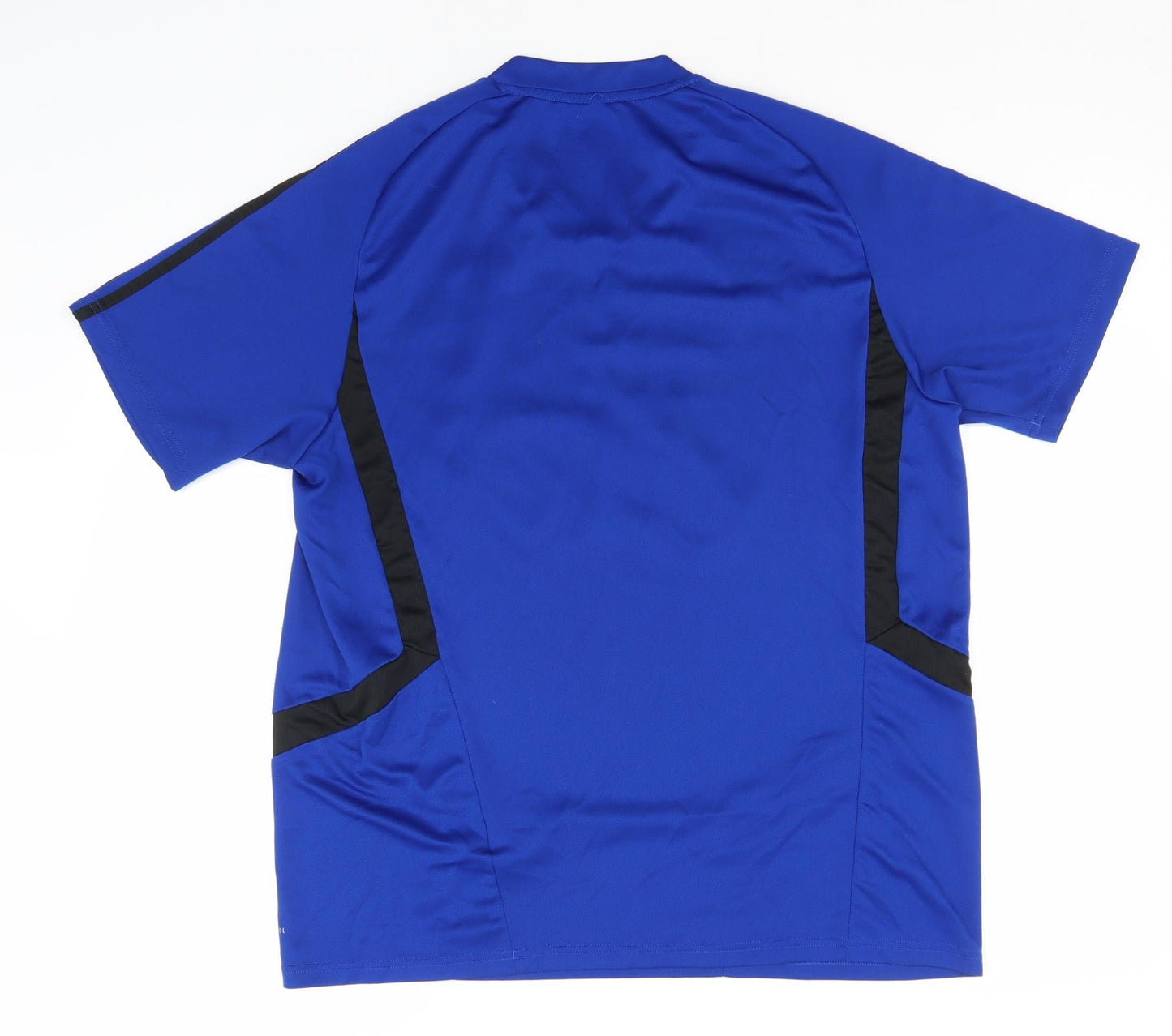 adidas Mens Blue  Polyester  T-Shirt Size L Round Neck  - Manchester United