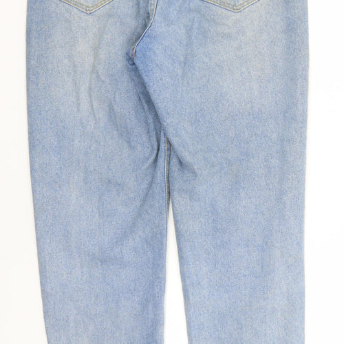 SheIn Womens Blue  Cotton Straight Jeans Size M L30 in Regular