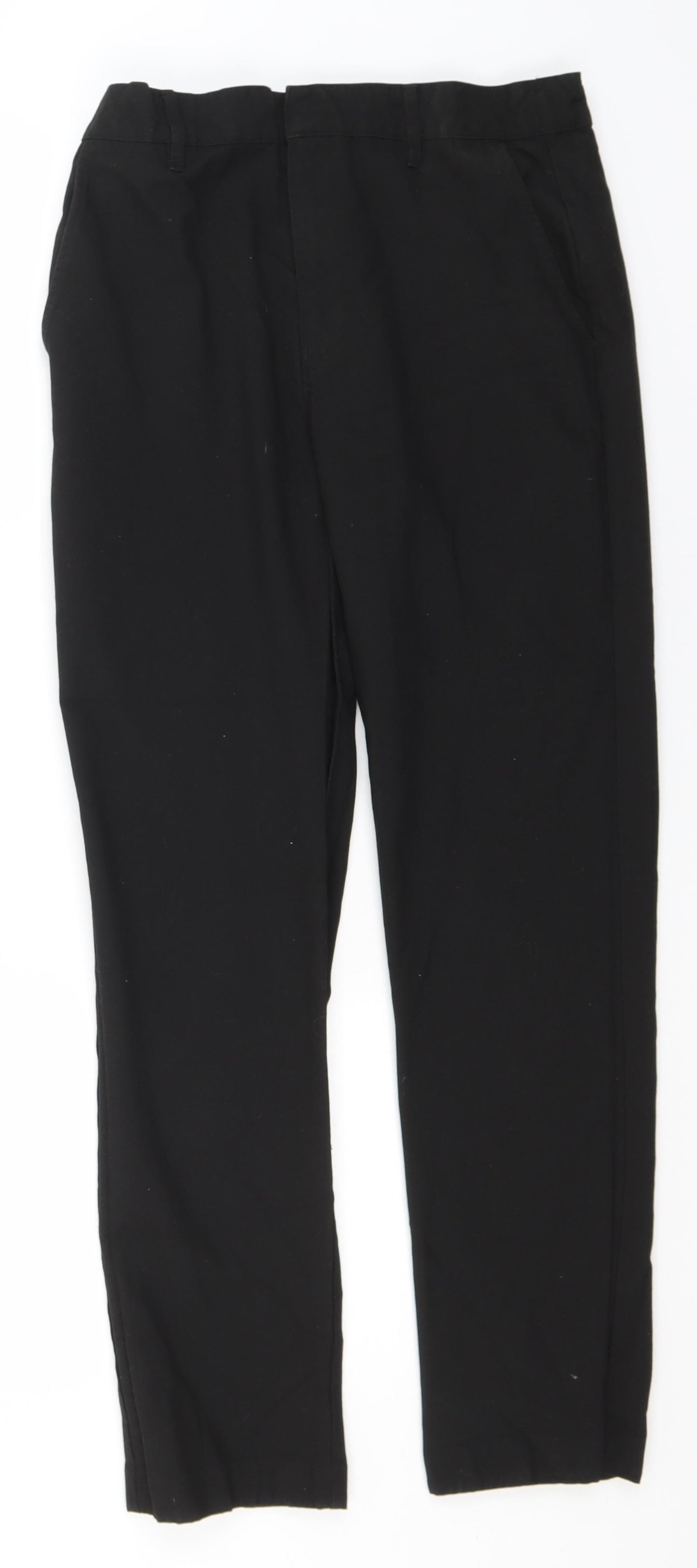 Marks and Spencer Boys Black  Polyester Dress Pants Trousers Size 14-15 Years  Regular  - School