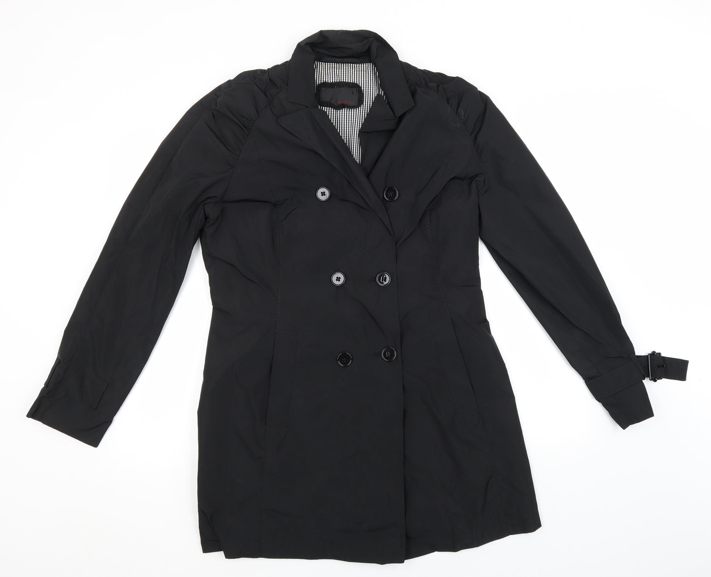 Preworn Womens Black   Overcoat Coat