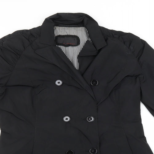 Preworn Womens Black   Overcoat Coat
