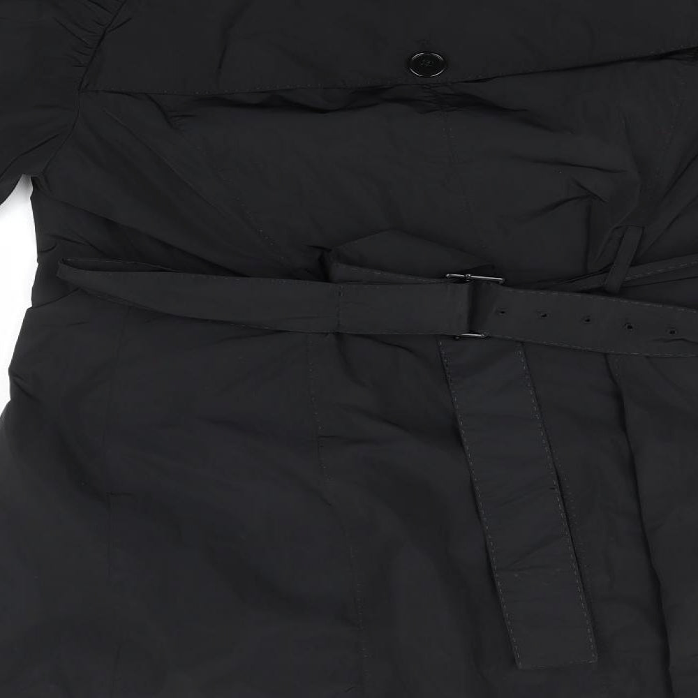 Preworn Womens Black   Overcoat Coat