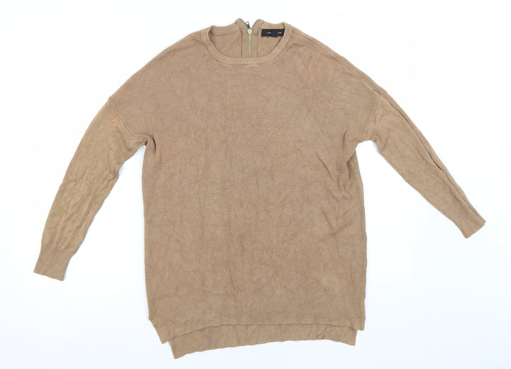 Atmosphere Womens Brown Round Neck  Viscose Pullover Jumper Size 10