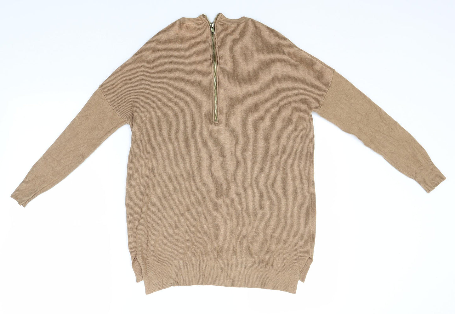 Atmosphere Womens Brown Round Neck  Viscose Pullover Jumper Size 10