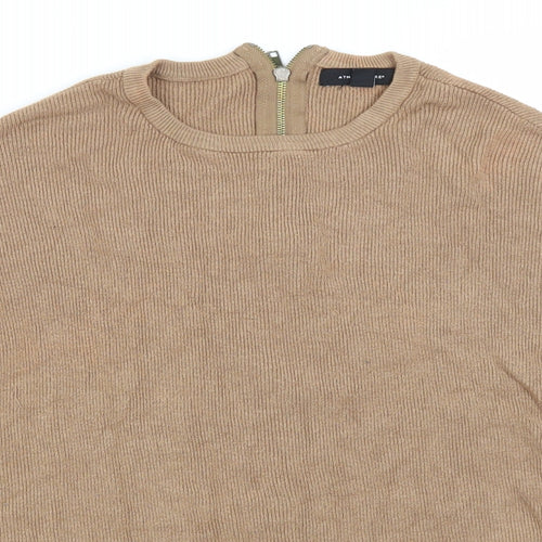 Atmosphere Womens Brown Round Neck  Viscose Pullover Jumper Size 10
