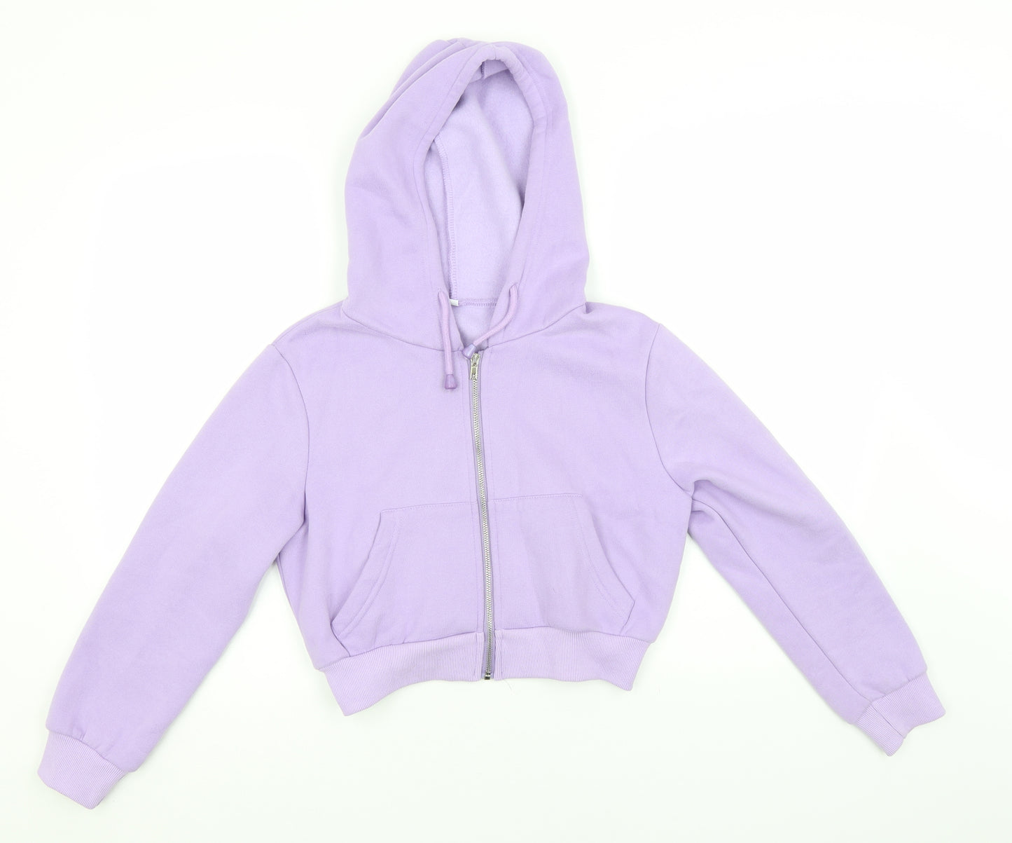 SheIn Womens Blue  Cotton Full Zip Hoodie Size S