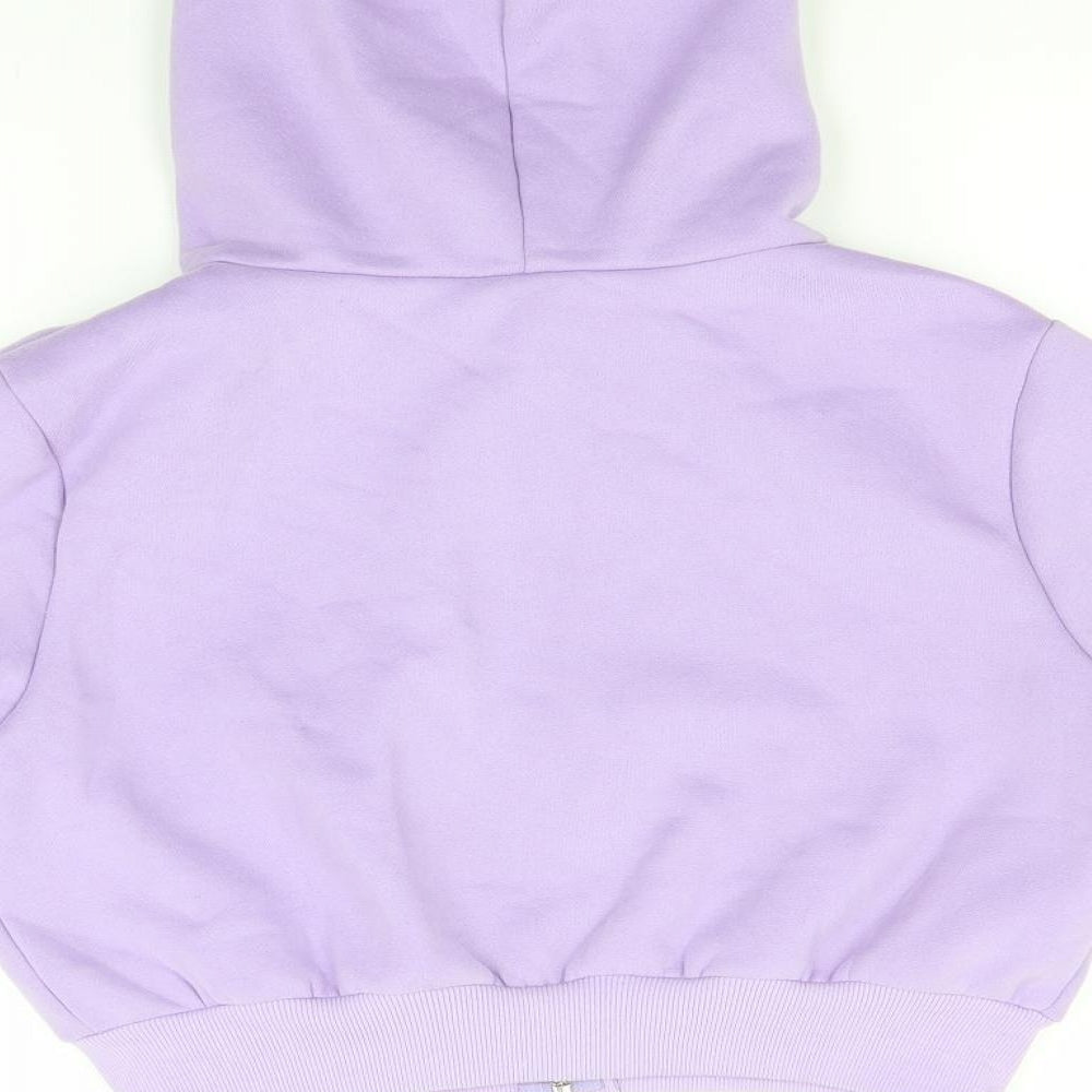 SheIn Womens Blue  Cotton Full Zip Hoodie Size S