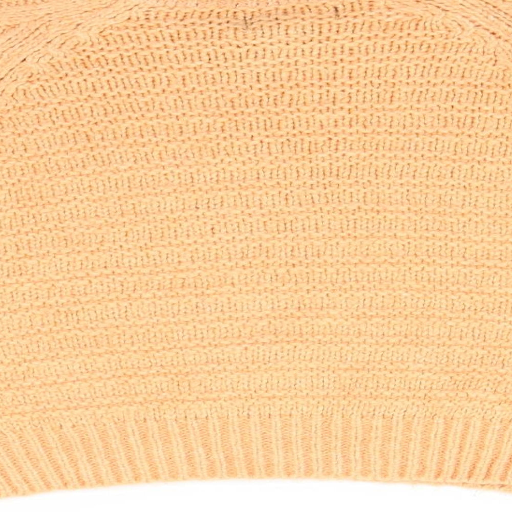 Lola Womens Beige High Neck  Acrylic Pullover Jumper Size XS