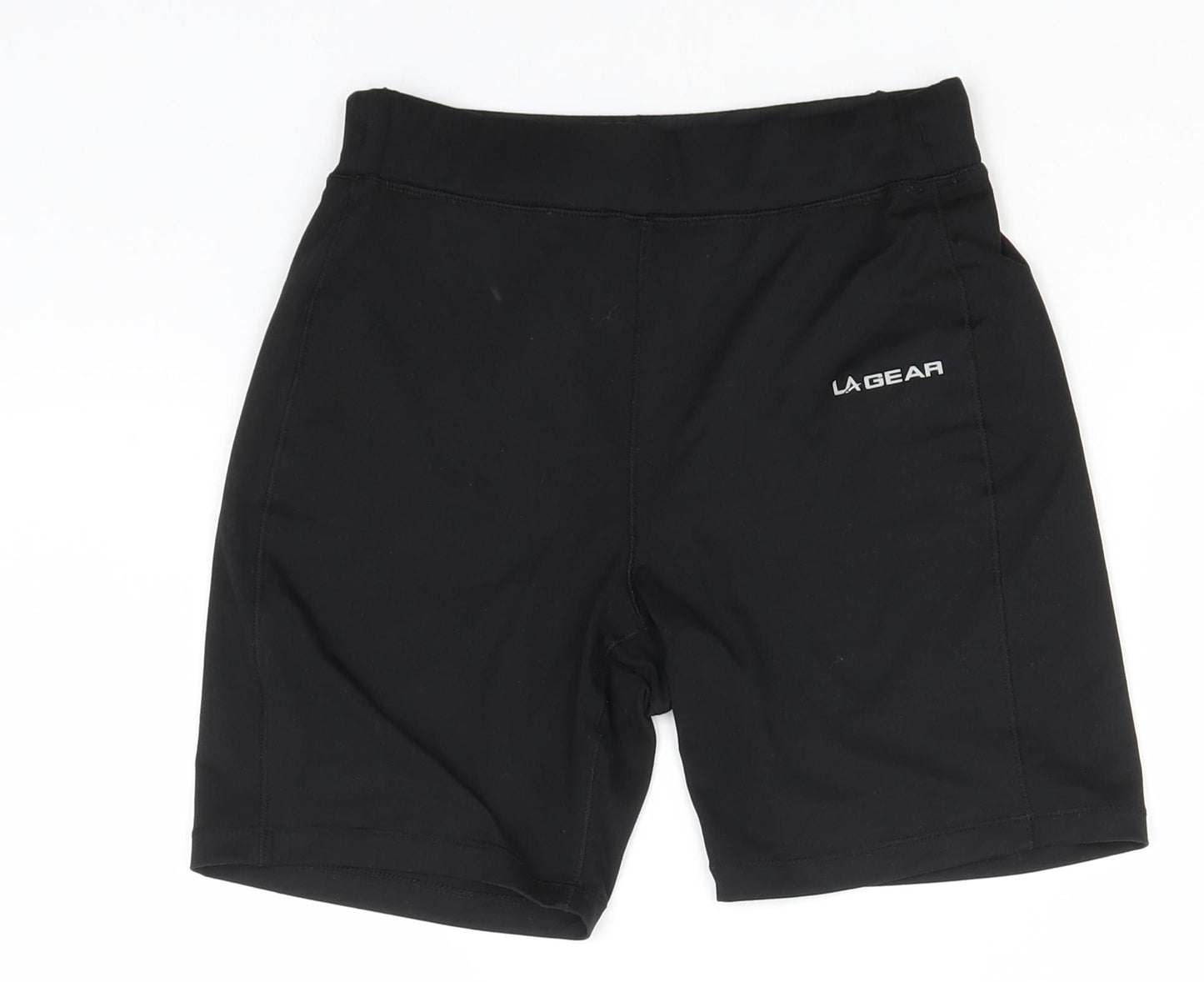LA Gear Womens Black  Polyester Athletic Shorts Size 8 L7 in Regular
