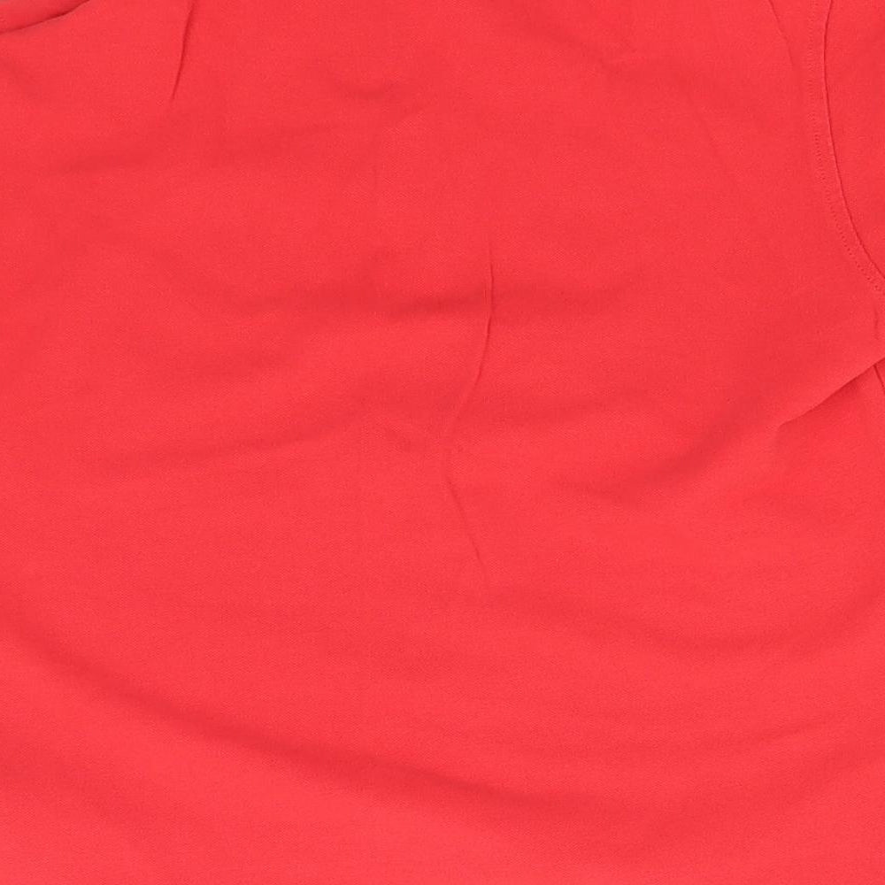 Marks and Spencer Boys Red  Cotton Basic Polo Size 10-11 Years Collared  - School
