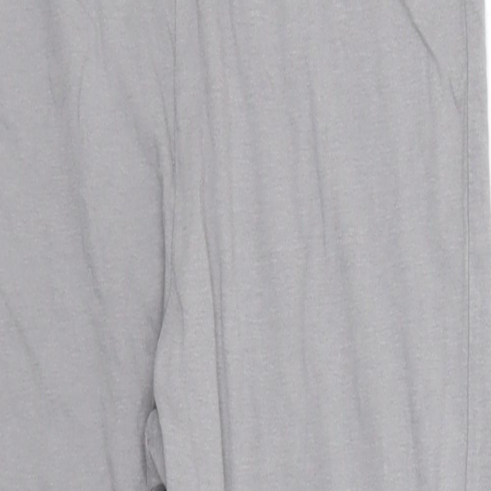 Marks and Spencer Boys Grey  Cotton Cargo Trousers Size 7-8 Years  Regular
