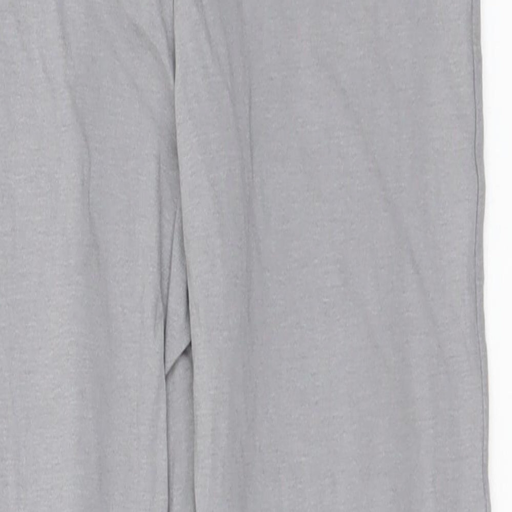 Marks and Spencer Boys Grey  Cotton Cargo Trousers Size 7-8 Years  Regular