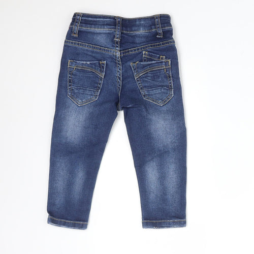 SMALL GANG Boys Blue  Cotton  Jeans Size 18 Months