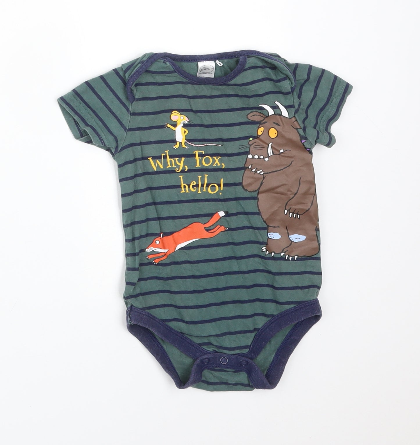 TU Boys Multicoloured Striped Cotton Babygrow One-Piece Size 9-12 Months   - THE GRUFFALO
