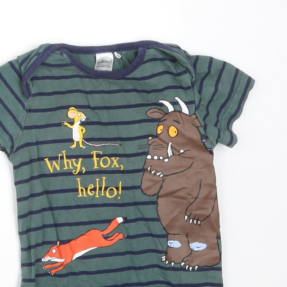 TU Boys Multicoloured Striped Cotton Babygrow One-Piece Size 9-12 Months   - THE GRUFFALO