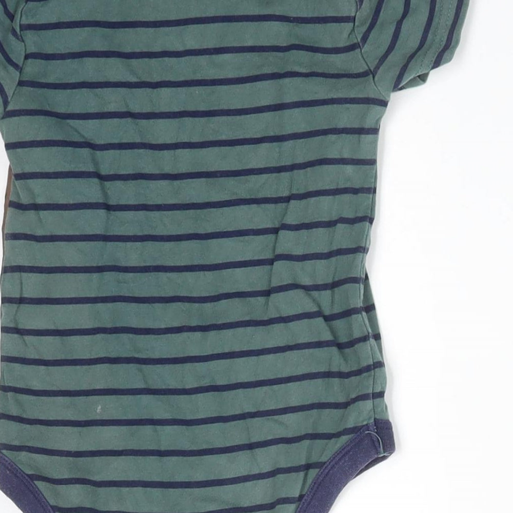 TU Boys Multicoloured Striped Cotton Babygrow One-Piece Size 9-12 Months   - THE GRUFFALO