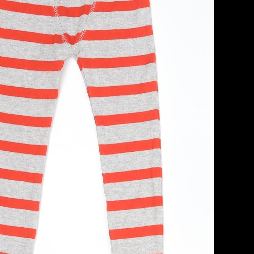 George Girls Multicoloured Striped Cotton  Trousers Size 3-4 Years  Regular  - LEGGINGS