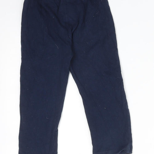 Young Dimension Boys Blue Solid Cotton  Pyjama Pants Size 2-3 Years