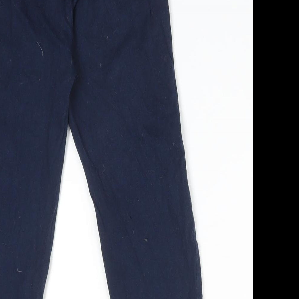 Young Dimension Boys Blue Solid Cotton  Pyjama Pants Size 2-3 Years