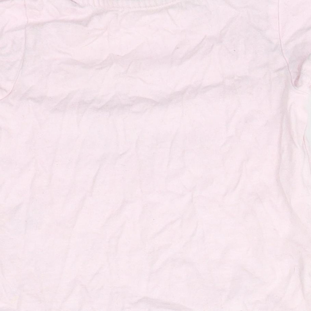 Nutmeg Girls Pink Floral Cotton Basic T-Shirt Size 2-3 Years Round Neck  - I LOVE MY NANA