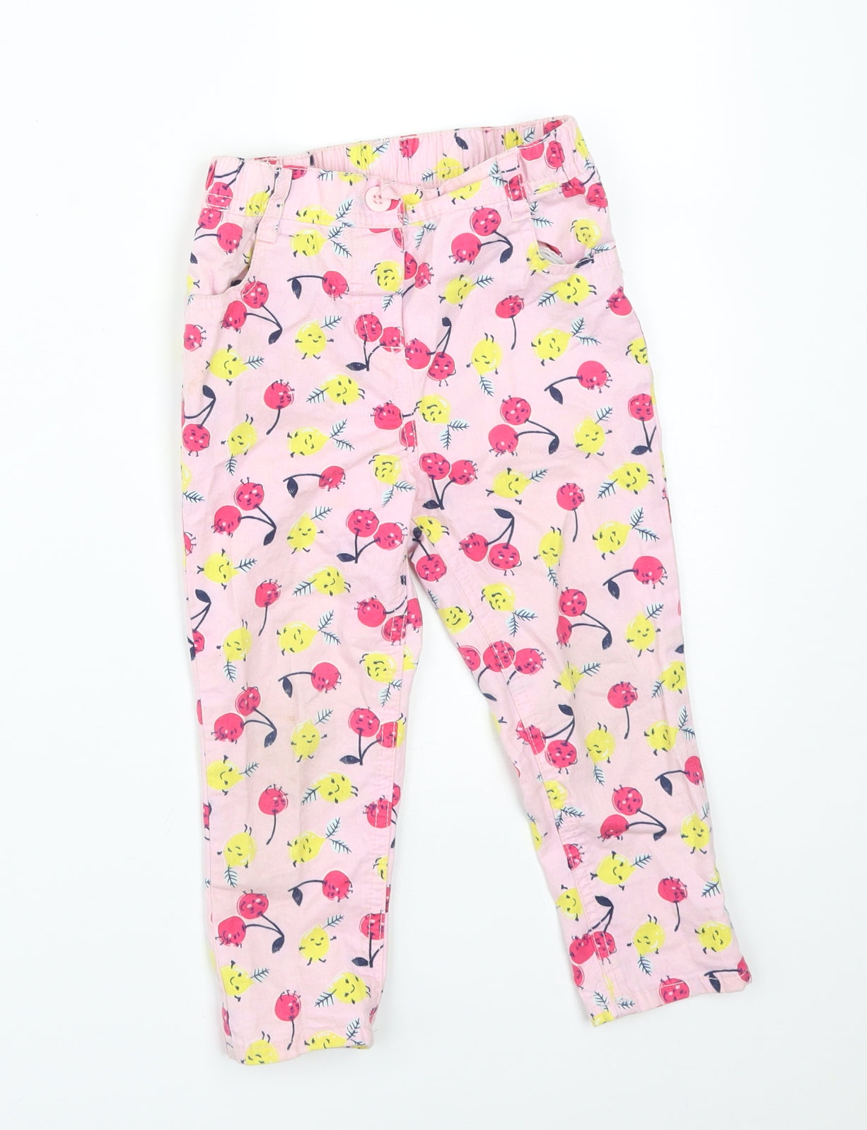 PEP&CO Girls Multicoloured  Cotton Straight Jeans Size 2-3 Years  Regular  - FRUIT