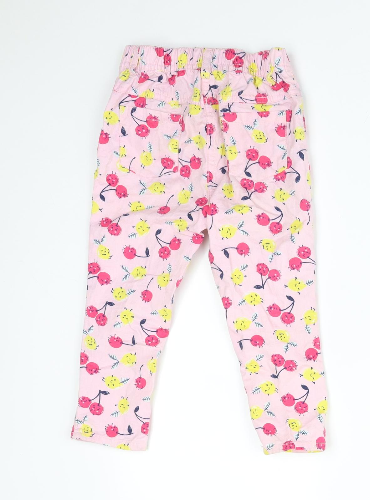 PEP&CO Girls Multicoloured  Cotton Straight Jeans Size 2-3 Years  Regular  - FRUIT