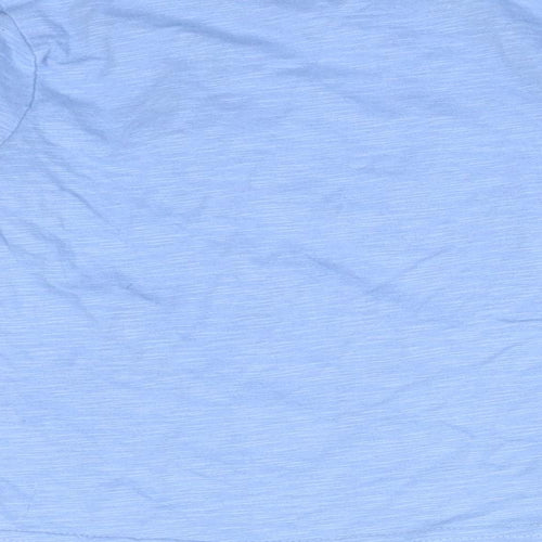 George Girls Blue  Cotton Basic T-Shirt Size 18-24 Months Round Neck