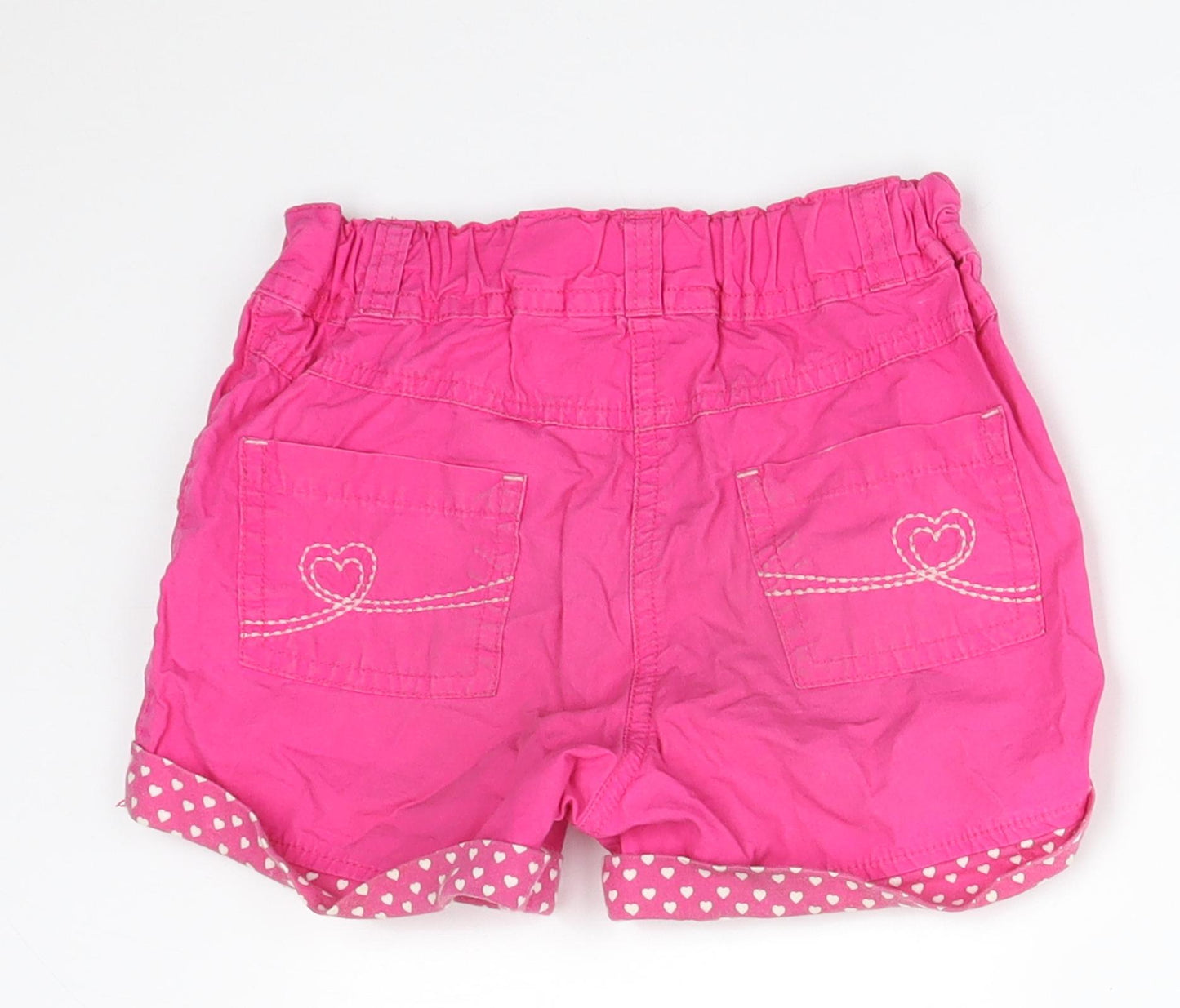 George Girls Pink  Cotton  Shorts Size 3-4 Years  Regular