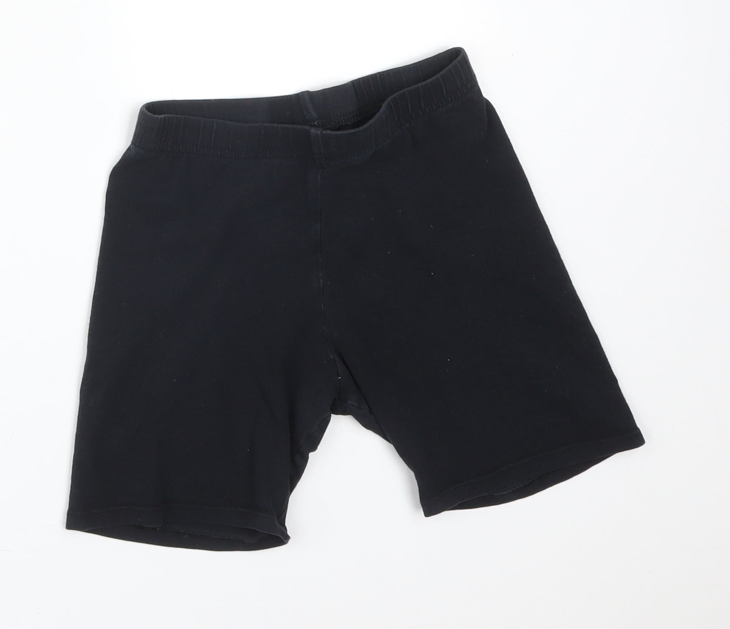 F&F Girls Black  Cotton Biker Shorts Size 9-10 Years  Regular