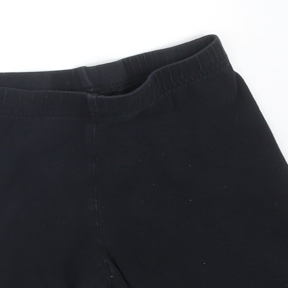 F&F Girls Black  Cotton Biker Shorts Size 9-10 Years  Regular