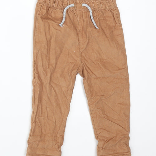Nutmeg Boys Brown  Cotton  Trousers Size 9-12 Months