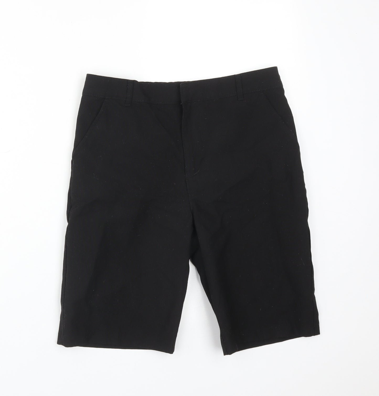 F&F Boys Black  Polyester  Shorts Size 11-12 Years  Regular  - SCHOOL