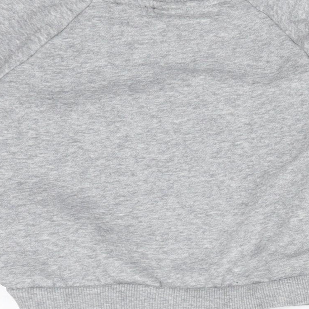 adidas Boys Grey  Cotton Basic T-Shirt Size 9-12 Months Crew Neck  - ADIDAS