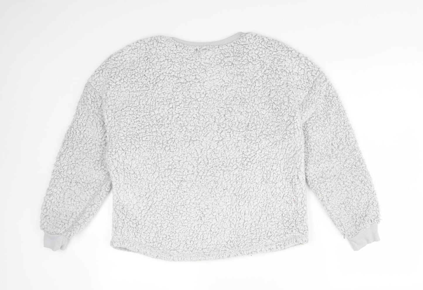 Primark Womens Grey  Polyester Pullover Sweatshirt Size S