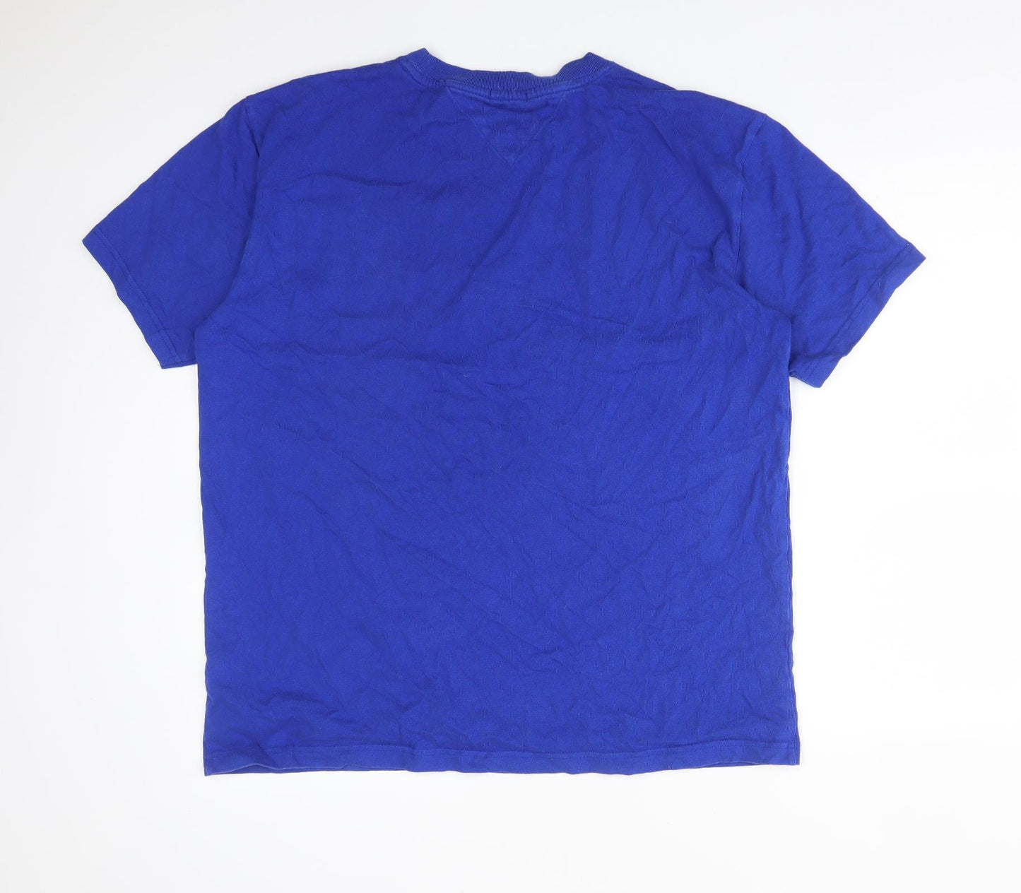 Tommy Hilfiger Mens Blue  Cotton  T-Shirt Size XL Crew Neck  - TOMMY JEANS USA