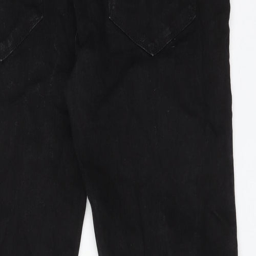 Peacocks Mens Black  Cotton Straight Jeans Size 38 L30 in Slim