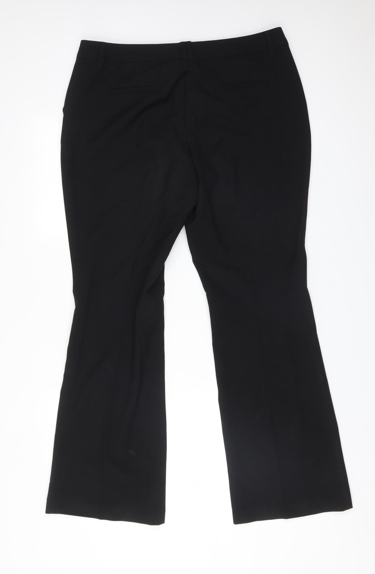 NEXT Womens Black  Polyester Dress Pants Trousers Size 14 L31 in Regular