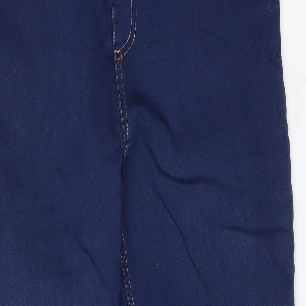 M&S Womens Blue  Cotton Jegging Leggings Size 14 L26 in