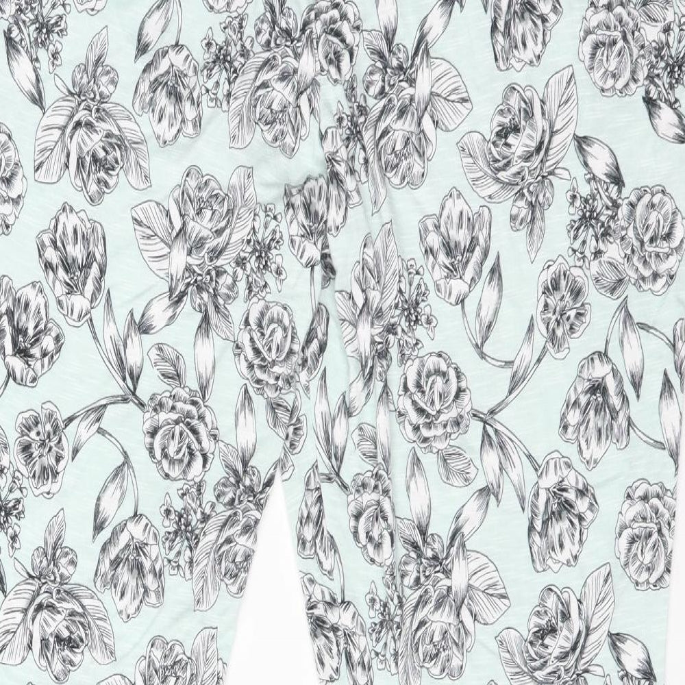 Primark Womens Multicoloured Floral Viscose  Pyjama Pants Size L