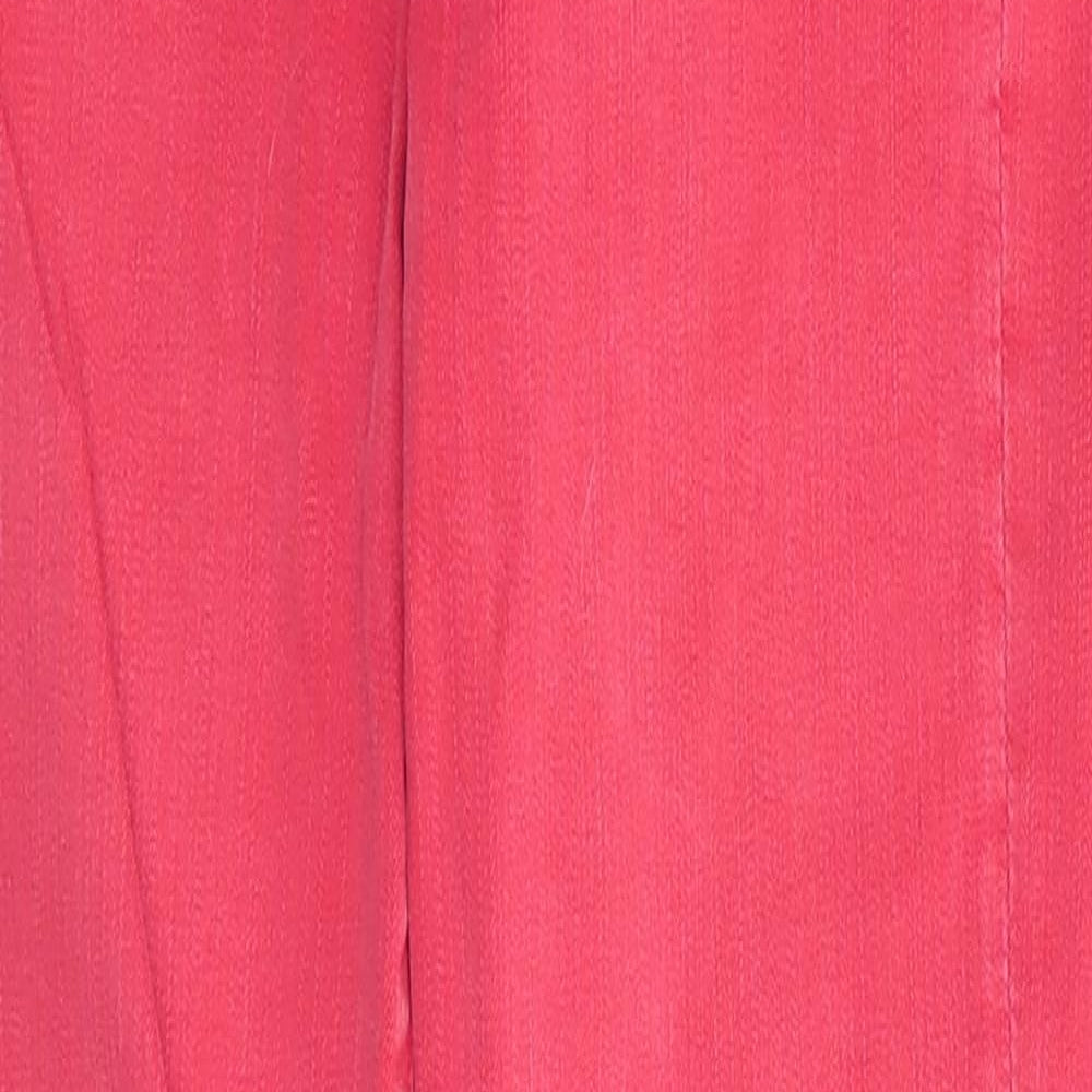 7 For All Mankind Womens Red  Cotton Skinny Jeans  L27 in   - Deep coral Freyed hems