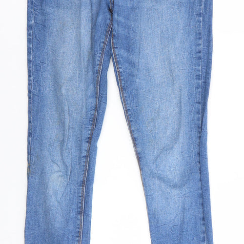 Denim Co Womens Blue  Cotton Skinny Jeans Size 10 L28 in Regular  - Mid Blue