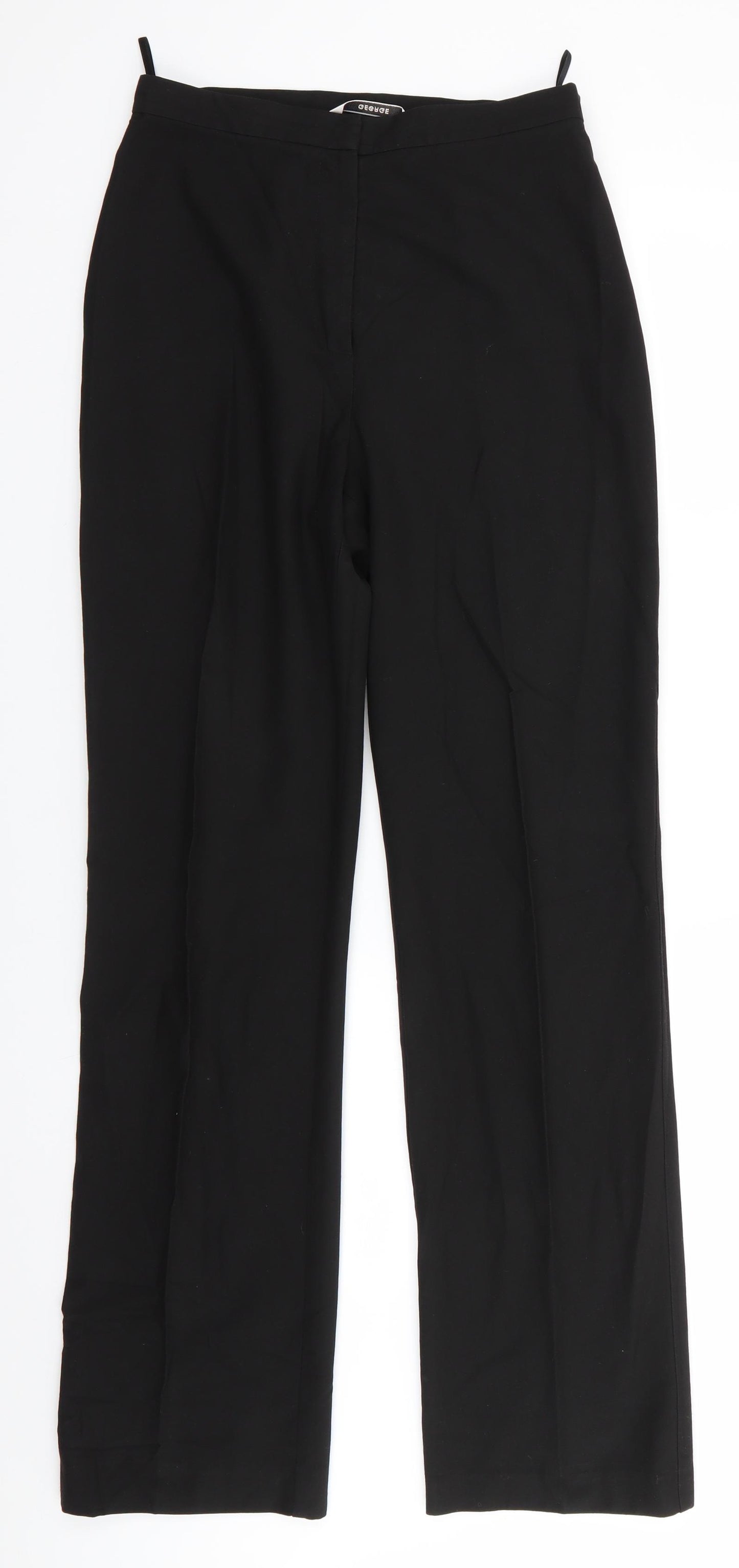 George Womens Black   Trousers  Size 12 L32 in Regular
